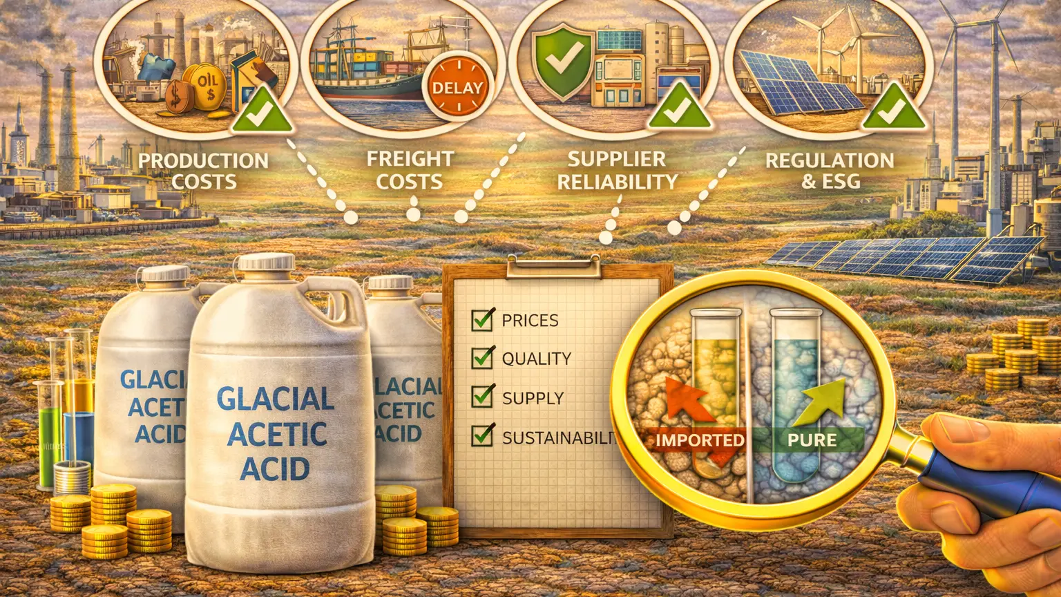 Glacial Acetic Acid Market Outlook: What Buyers Are Watching Closely - Home Oils Tradeasia