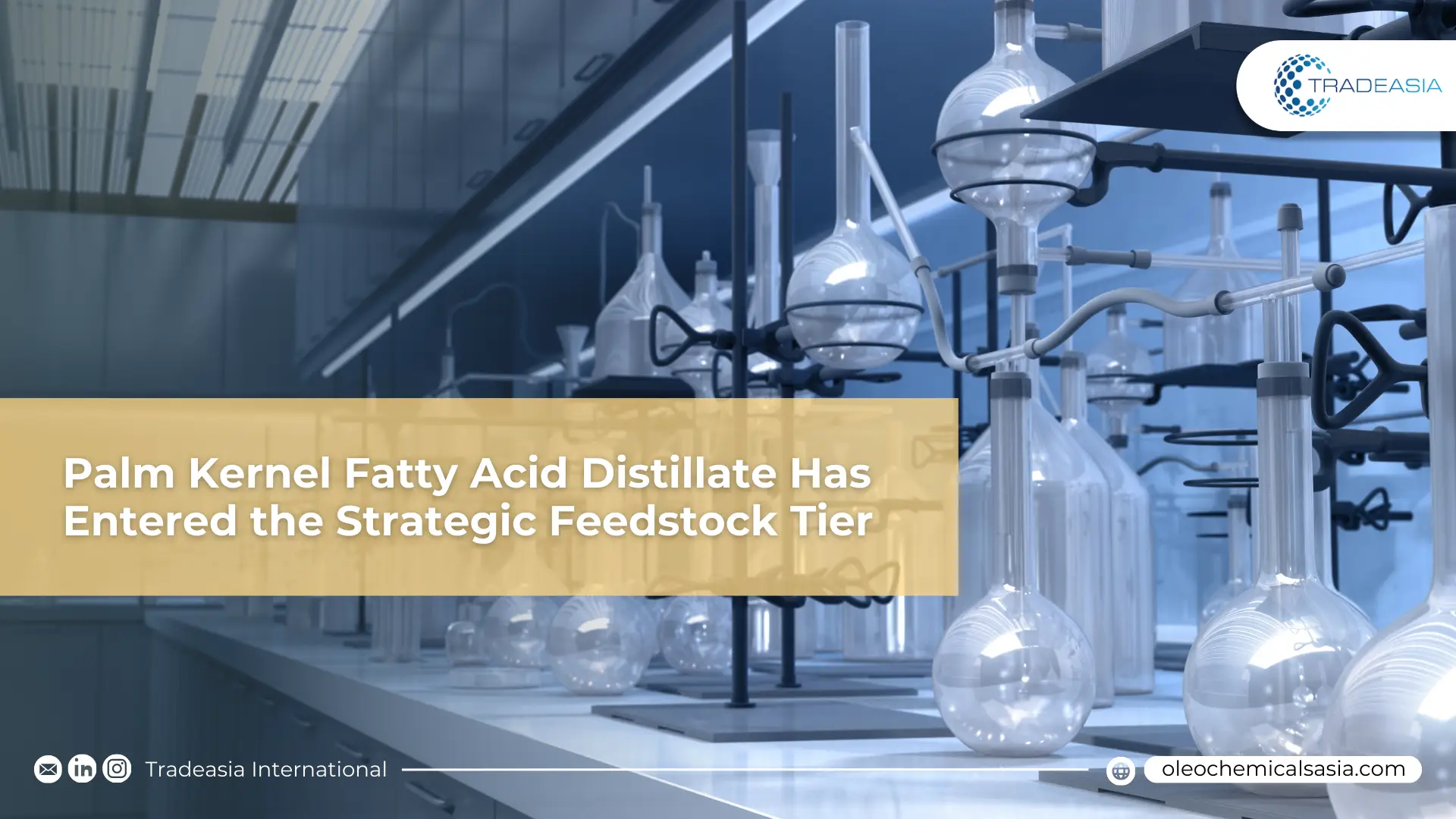 Palm Kernel Fatty Acid Distillate Has Entered the Strategic Feedstock Tier